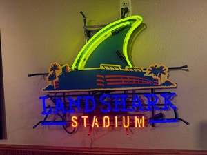 Land Shark Stadium Neon Sign