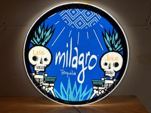 Milagro Tequila Light Up Sign 24 Across