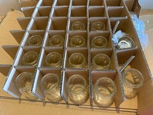 Glass Shakers with Lids