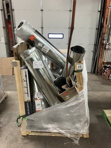 Massive Pallet of HVAC Metal Duct Pipe Tin Parts ONLY (Great For eBay Resellers) (Internal lot #54)