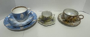 Three Cups and Saucers Nippon Japan