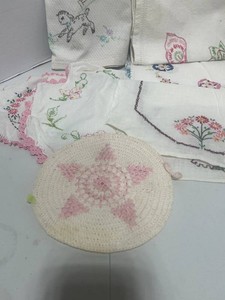 Lot of Embroidery and Linens