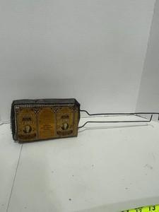 Antique Open Fire Popcorn Maker with Watkins Advertising Attached