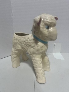 Vintage Hull Pottery Lamb Planter