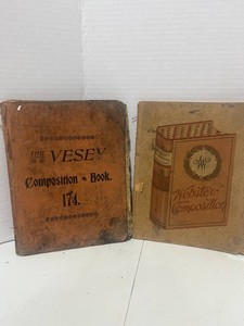 Two Antique Composition Books