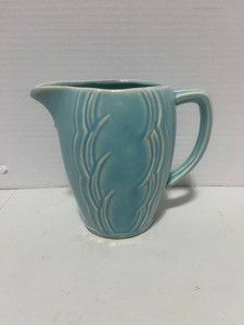 1940s McCoy Syrup Pitcher Periwinkle Blue
