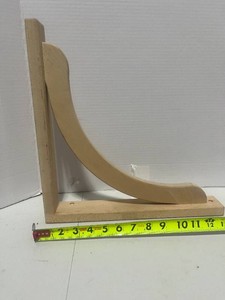 Unfinished Natural Wood Corbel Shelf Bracket