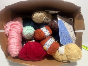 Box of Yarn Many not used