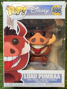 Funko Pop Disney The Lion King Luau Pumbaa #498 With Pop Protector