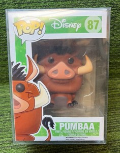 Funko Pop Lion King - Pumbaa #87 Vaulted With Pop Protector