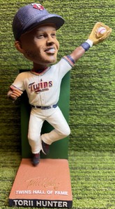Torii Hunter Hall Of Fame Minnesota Twins 2016 SGA Bobblehead Figurine Statue