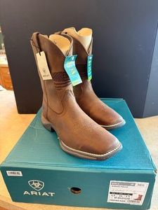 NEW Ariat Kids Anthem Patriot Western Boots  Size 4.5 Youth (36 EU)  Distressed Brown  NWT