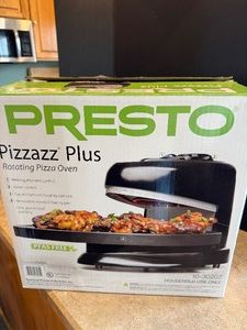 Presto Pizzazz Plus Rotating Pizza Oven #03430  Open Box, Complete w Manual & Original Packaging- used twice