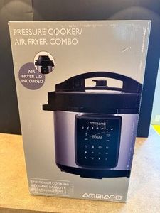 Ambiano Pressure Cooker  Air Fryer Combo  Open Box