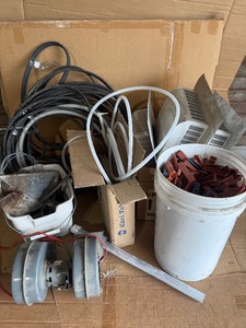 Large HVAC & Plumbing Supply Lot  Blower Motor, Registers, Hose, Tubing & Shims