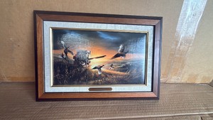 Terry Redlin Evening Surprise Framed Wildlife Art with Certificate