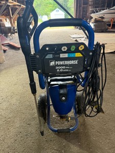 Powerhorse 3000 PSI 2.0 GPM Electric Pressure Washer  Working