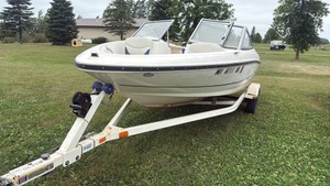 Bayliner Inboard Bowrider Boat with Olson Trailer  Parts Only, Bill of Sale