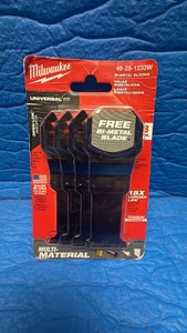 New Milwaukee OPEN-LOK 4-Piece 1-38 in. Multi-Material Bi-Metal Blade Pack 49-25-1233W