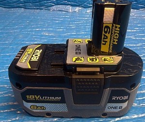 Ryobi ONE 18V 6.0Ah High Performance Lithium-Ion Battery  New Out of Box