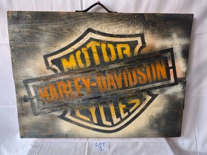 Harley Davidson Wooden Sign