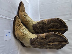 RARE-El General Cowboy boots-Crocodile skin-Size 7.5