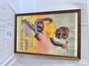 VINTAGE Air Raid & Blackout Print