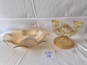 VINTAGE Jeannette Glass Pieces -Lot of 2