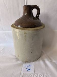 Antique Two-Tone Whiskey Moonshine Stoneware Crock