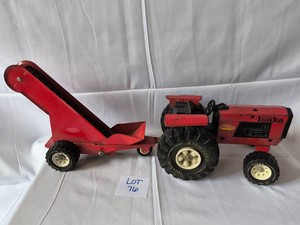 Vintage Tonka Tractor w Grain Elevator