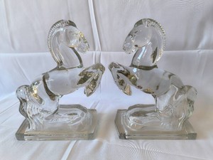 Vintage L.E. Smith Horse Bookends
