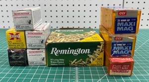 1000 Total Rounds Various .22 Ammunition .22 WMR, .22 Winchester Mag, .22LR New