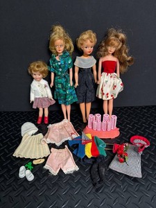 Vintage Doll Mixed Lot - 4 Dolls, Clothes & Accessories