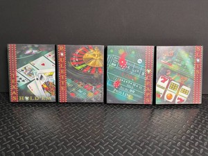 Casino-Themed Canvas Art Set (Lot of 4)