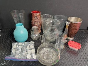 Mixed Glass Vase & Bowl Lot