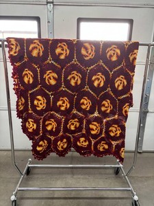 Handmade Crocheted Afghan Throw Blanket