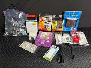 Mixed Lot of Cable Organizers, Adhesive Wheels & Charging Accessories