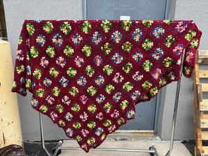 Crochet Granny Square Afghan Blanket