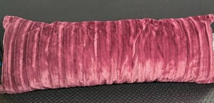 Plush Ribbed Bolster Pillow