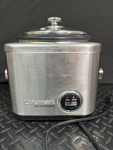 Cuisinart Rice Cooker Steamer With Steaming Basket & Glass Lid
