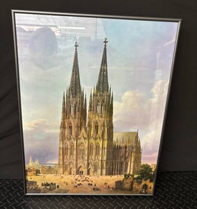 Framed Cathedral Print & the Fauve Landscape Poster Mixed Lot