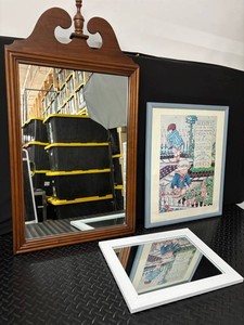 Framed Wall Mirror, Art Print & Mirror Mixed Lot