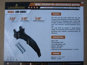 LandHonor Mini Excavator Ripper Tooth