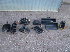 LandHonor 9pc Mini Excavator Attachment Set