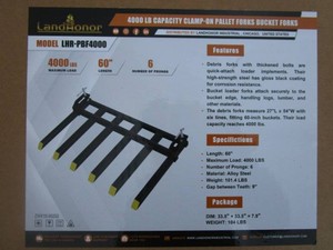 LandHonor 6 Tine Clamp On Forks 27x54