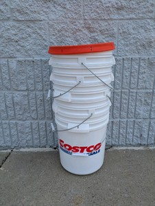 (5) COSTCO WHOLESALE 5GAL BUCKET