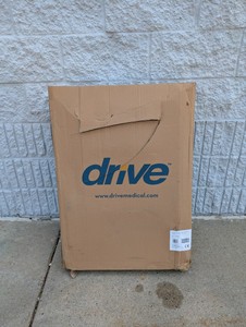 NEW DRIVE ALUMINUM ROLLATOR WITH 7.5 CASTERS, PADDED SEAT, LOOP LOCKS, RED
