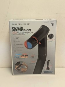 SHARPER IMAGE POWER PERCUSSION HOTCOLD REACH PERCUSSION MASSAGER