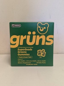 NEW GRUNS SUPERFOODS GREENS GUMMIES 35CT.