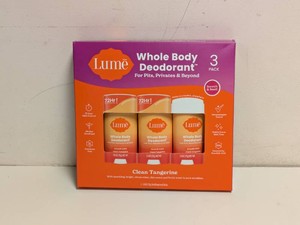 NEW LUME WHOLE BODY DEODORANT 3 PACK